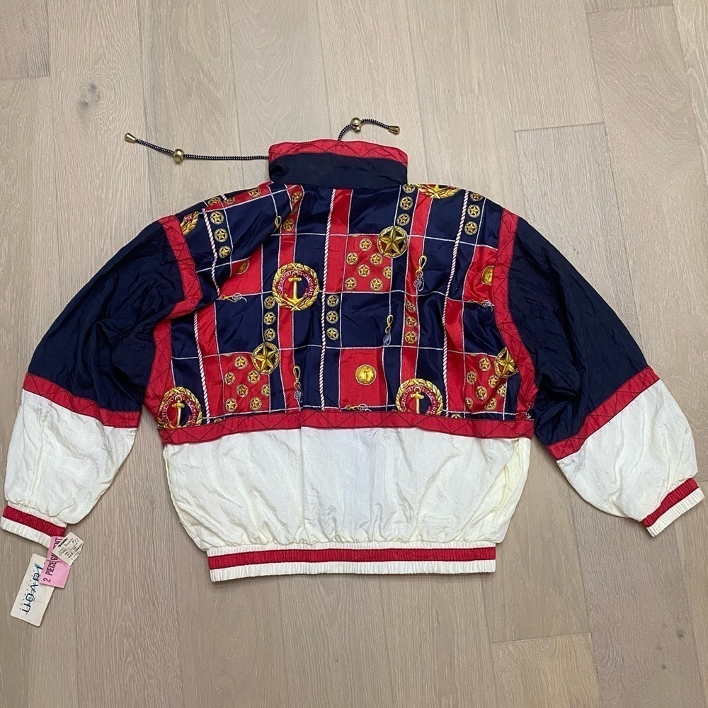 Lavon Vintage Windbreaker Nylon with tags 80s size Medium - Picture 6 of 10